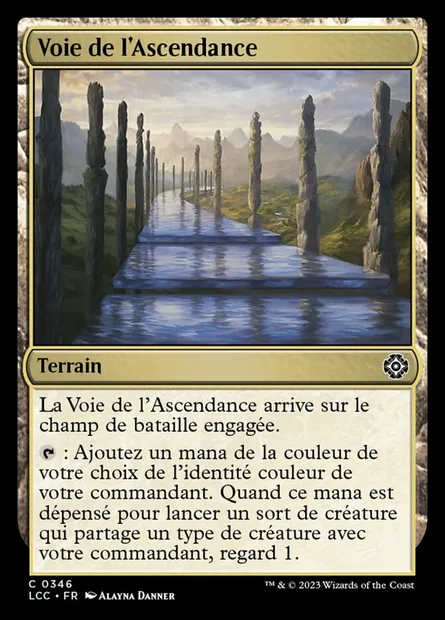 Voie de l'Ascendance, carte Magic LCC 346 — extension The Lost Caverns of Ixalan Commander