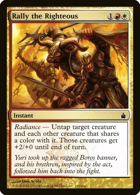 Rally the Righteous, Magic card RAV 222 — Ravnica: City of Guilds set