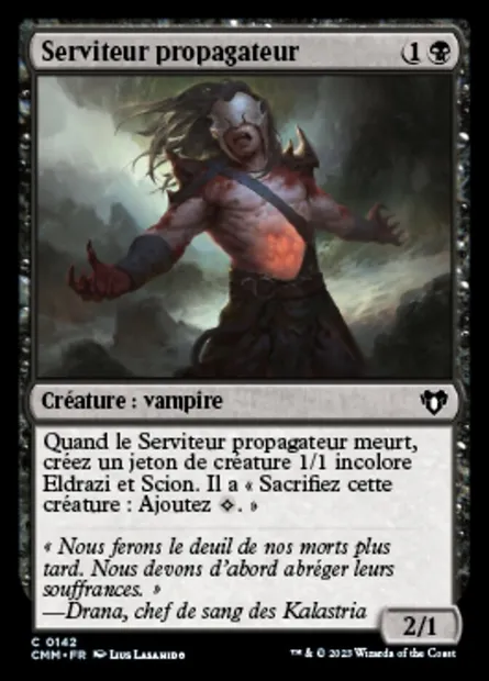 Serviteur propagateur, carte Magic CMM 142 — extension Commander Masters