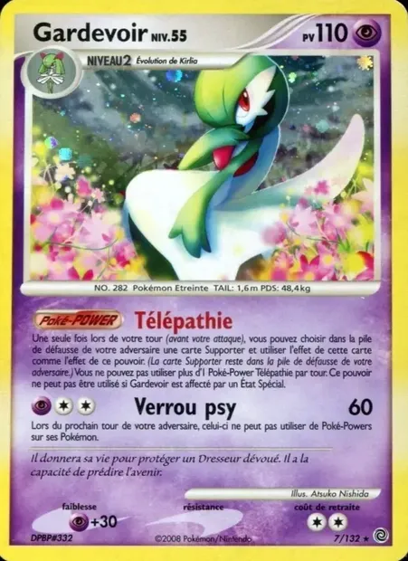 Gardevoir, carte Pokémon SW 7 — extension Merveilles Secrètes