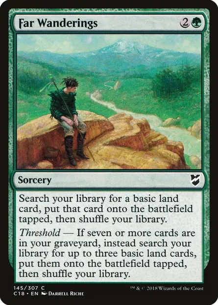 Far Wanderings, Magic card C18 145 — Commander 2018 set