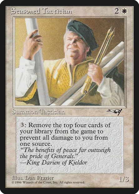 Seasoned Tactician, Magic card ALL 17 — Alliances set