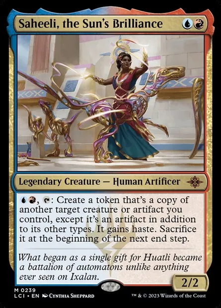 Saheeli, the Sun's Brilliance, Magic card LCI 239 — The Lost Caverns of Ixalan set