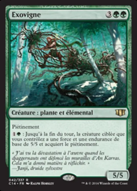 Exovigne, carte Magic C14 42 — extension Commander 2014