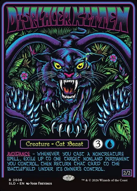 Chaton éclipsant, carte Magic SLD 2506 — extension Secret Lair Drop