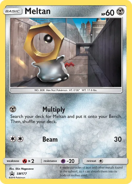 Meltan, Pokémon card SM 177 — SM Black Star Promos set