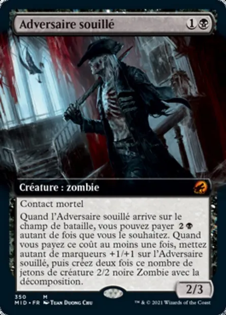 Adversaire souillé, carte Magic MID 350 — extension Innistrad : chasse de minuit