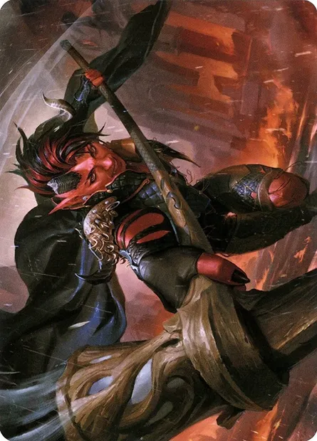Karlach, Fury of Avernus // Karlach, Fury of Avernus, Magic card ACLB 34 — Battle for Baldur's Gate Art Series set
