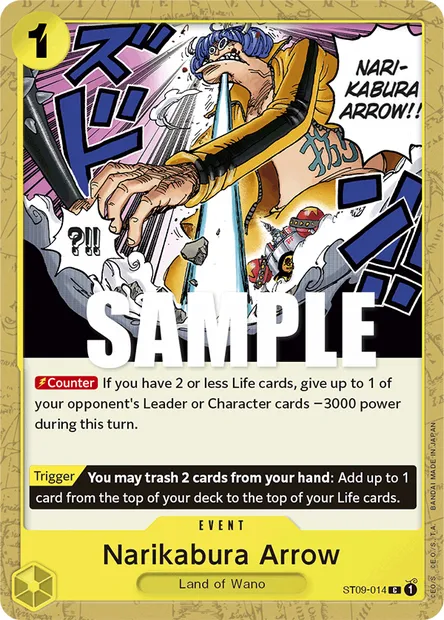 Flèche sonore, carte One Piece ST09-014 — extension Yamato