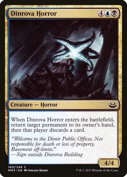 Dinrova Horror, Magic card MM3 160 — Modern Masters 2017 set