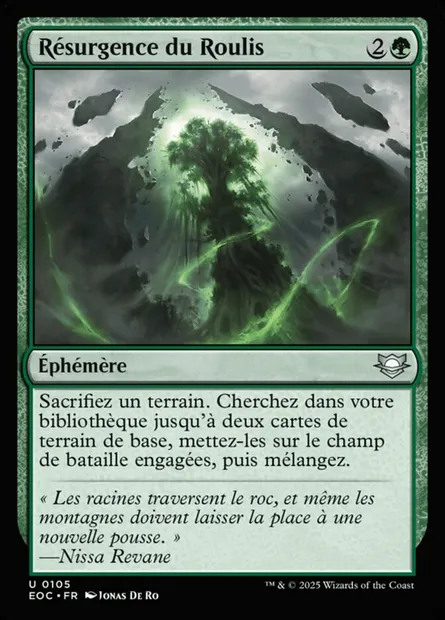 Résurgence du Roulis, carte Magic EOC 105 — extension Edge of Eternities Commander