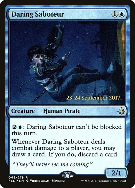 Daring Saboteur, Magic card PXLN 49s — Ixalan Promos set
