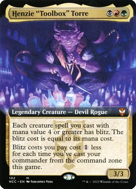 Henzie "Toolbox" Torre, Magic card NCC 102 — New Capenna Commander set