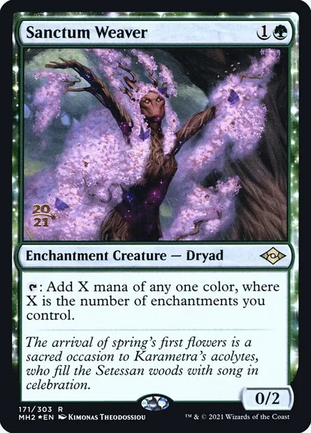 Sanctum Weaver, Magic card PMH2 171s — Modern Horizons 2 Promos set