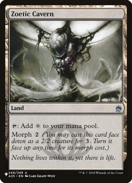 Zoetic Cavern, Magic card PLST A25-249 — The List set
