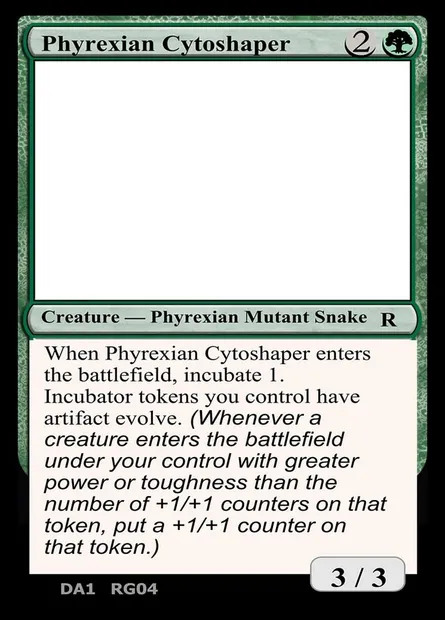 Phyrexian Cytoshaper, Magic card UNK RG04 — Unknown Event set