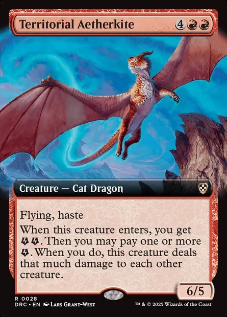 Territorial Aetherkite, Magic card DRC 28 — Aetherdrift Commander set