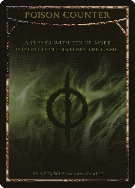 Poison Counter, Magic card TMBS 6 — Mirrodin Besieged Tokens set