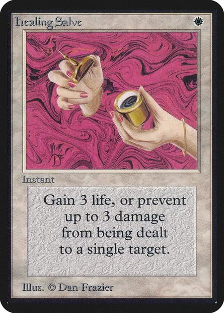 Healing Salve, Magic card LEA 22 — Limited Edition Alpha set