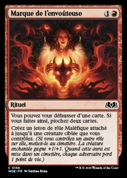 Marque de l'envoûteuse, carte Magic WOE 158 — extension Wilds of Eldraine