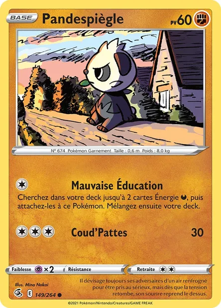 Pandespiègle, carte Pokémon FST 149 — extension Poing de Fusion