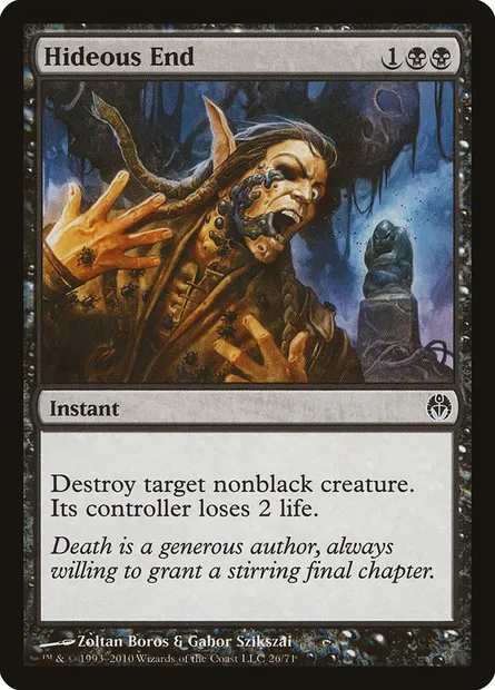 Fin atroce, carte Magic DDE 26 — extension Duel Decks: Phyrexia vs. the Coalition