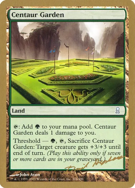 Centaur Garden, Magic card WC03 dh316 — World Championship Decks 2003 set