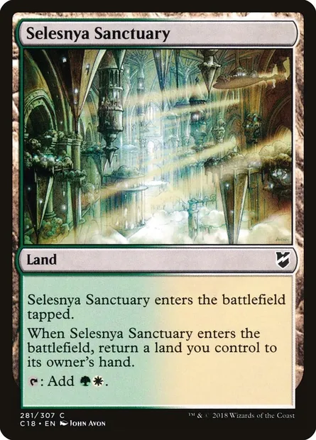 Selesnya Sanctuary, Magic card C18 281 — Commander 2018 set