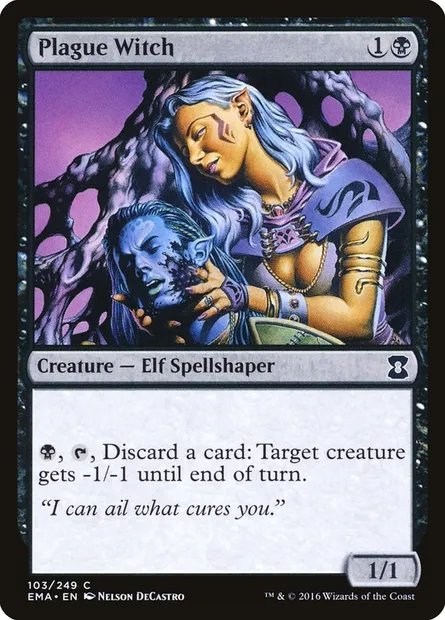 Plague Witch, Magic card EMA 103 — Eternal Masters set