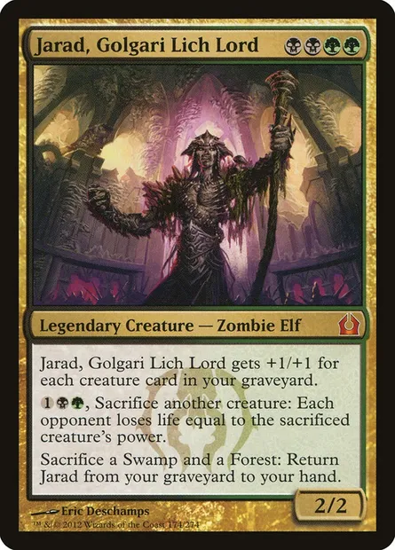 Jarad, Golgari Lich Lord, Magic card RTR 174 — Return to Ravnica set