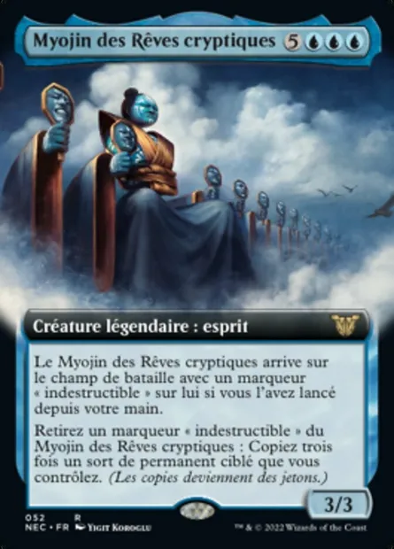 Myojin des Rêves cryptiques, carte Magic NEC 52 — extension Neon Dynasty Commander