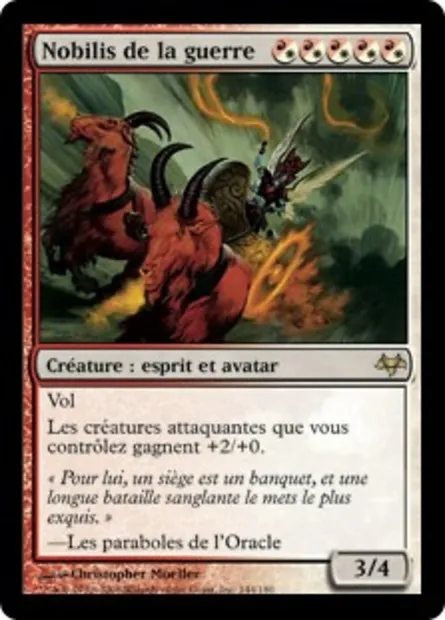 Nobilis de la guerre, carte Magic EVE 144 — extension Coucheciel