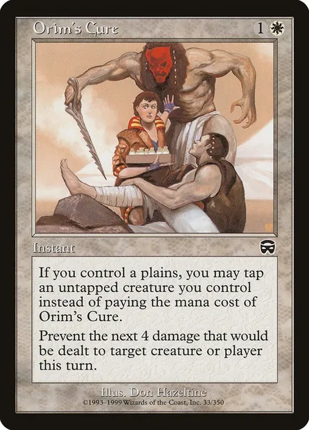 Orim's Cure, Magic card MMQ 33 — Mercadian Masques set
