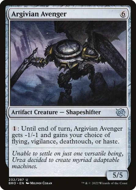 Argivian Avenger, Magic card BRO 232 — The Brothers' War set