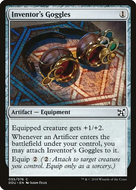Inventor's Goggles, Magic card DDU 55 — Duel Decks: Elves vs. Inventors set