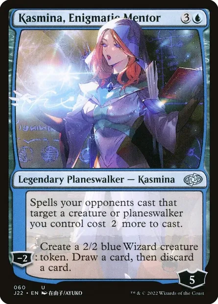 Kasmina, Enigmatic Mentor, Magic card J22 60 — Jumpstart 2022 set