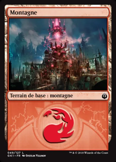 Montagne, carte Magic GK1 49 — extension GRN Guild Kit