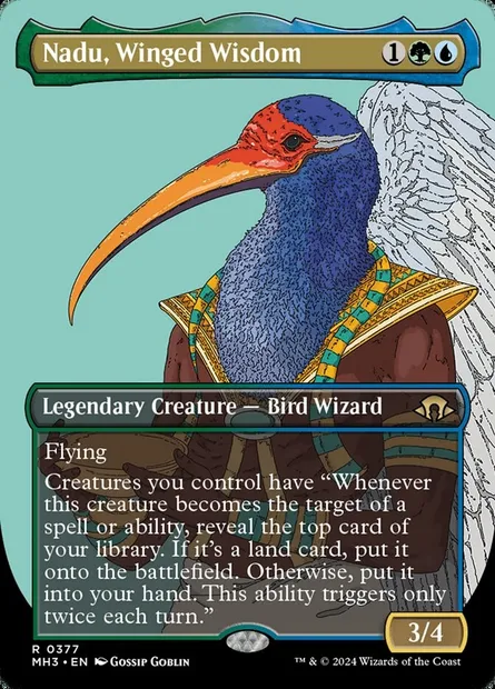 Nadu, Winged Wisdom, Magic card MH3 377 — Modern Horizons 3 set