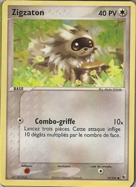 Zigzaton, carte Pokémon RS 79 — extension EX Rubis & Saphir