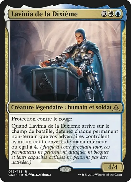 Lavinia de la Dixième, carte Magic GK2 15 — extension RNA Guild Kit