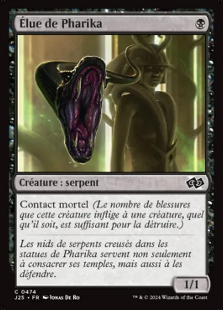 Élue de Pharika, carte Magic J25 474 — extension Foundations Jumpstart