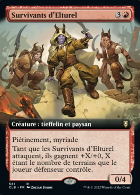 Survivants d'Elturel, carte Magic CLB 581 — extension Commander Légendes : la bataille de la Porte de Baldur