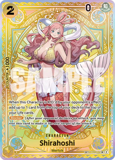 Shirahoshi, One Piece card EB01-057 — MEMORIAL COLLECTION set