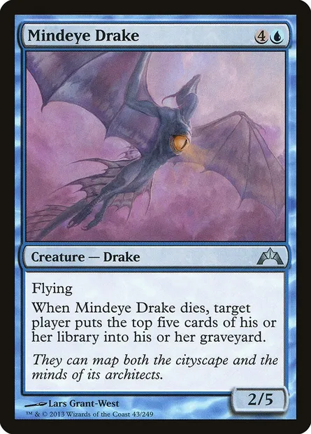 Mindeye Drake, Magic card GTC 43 — Gatecrash set