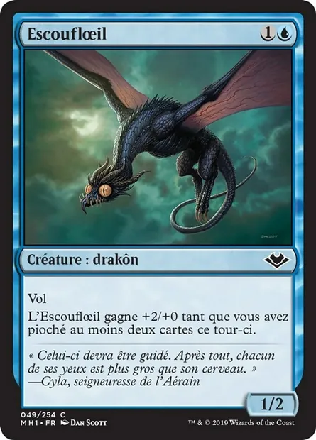 Escouflœil, carte Magic MH1 49 — extension Horizons du Modern