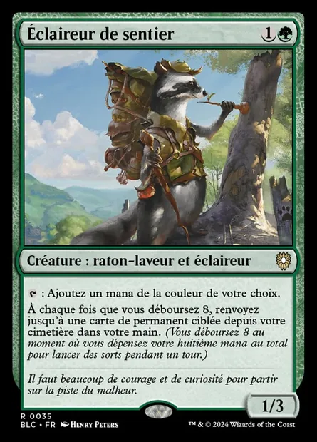 Éclaireur de sentier, carte Magic BLC 35 — extension Bloomburrow Commander