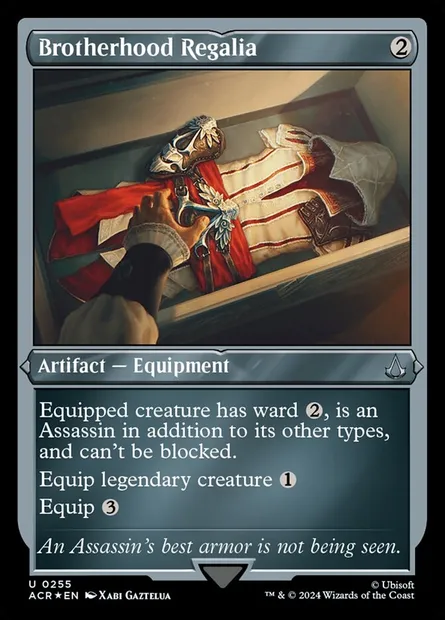 Brotherhood Regalia, Magic card ACR 255 — Assassin's Creed set