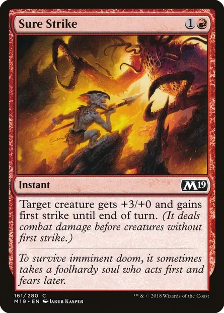 Sure Strike, Magic card M19 161 — Core Set 2019 set