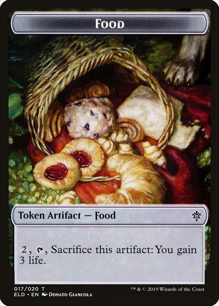Food, Magic card TELD 17 — Throne of Eldraine Tokens set