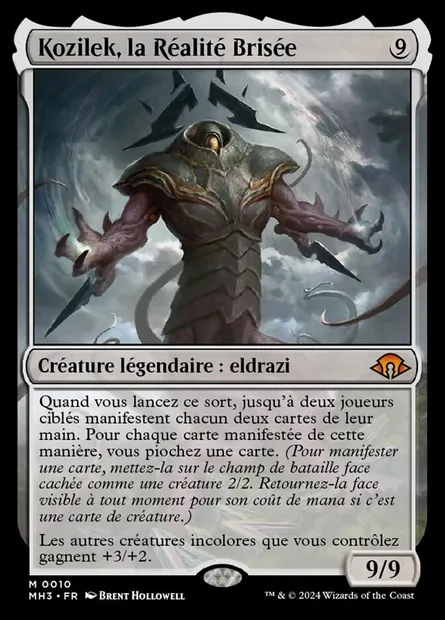 Kozilek, la Réalité Brisée, carte Magic MH3 10 — extension Modern Horizons 3